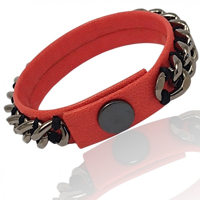 Bransoleta Chain Reaction - Wild Raspberry